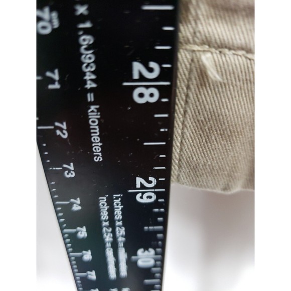 NAUTICA MEN'S PANTS KHAKI 36X30 FLAT FRONT 100% COTTON beige - Picture 2 of 8